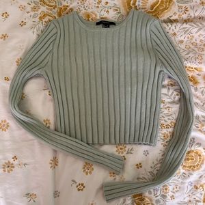 forever 21 sage ribbed sweater